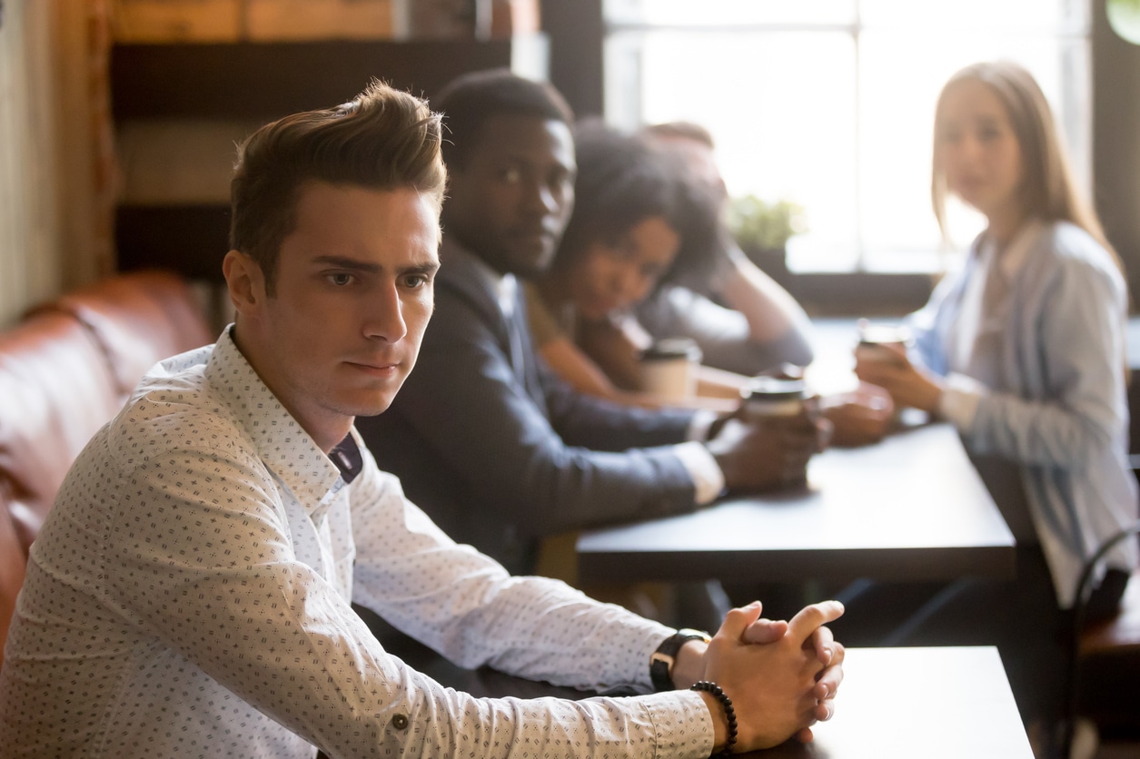 Coworker Separated from group