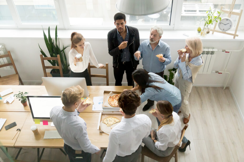 Image of a collaborative office culture