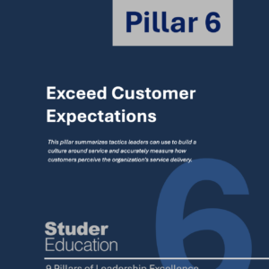 Pillar 6: Exceed Customer Expectations (Guidebook – Pack of 10)